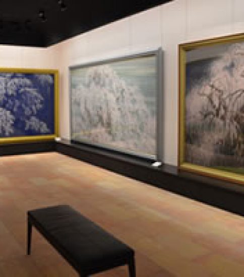 6月9日まで全館さくらの日本画で彩られている「郷さくら美術館　東京」